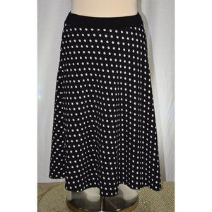 Jason Maxwell Black/ White Polka Dot Skirt size M